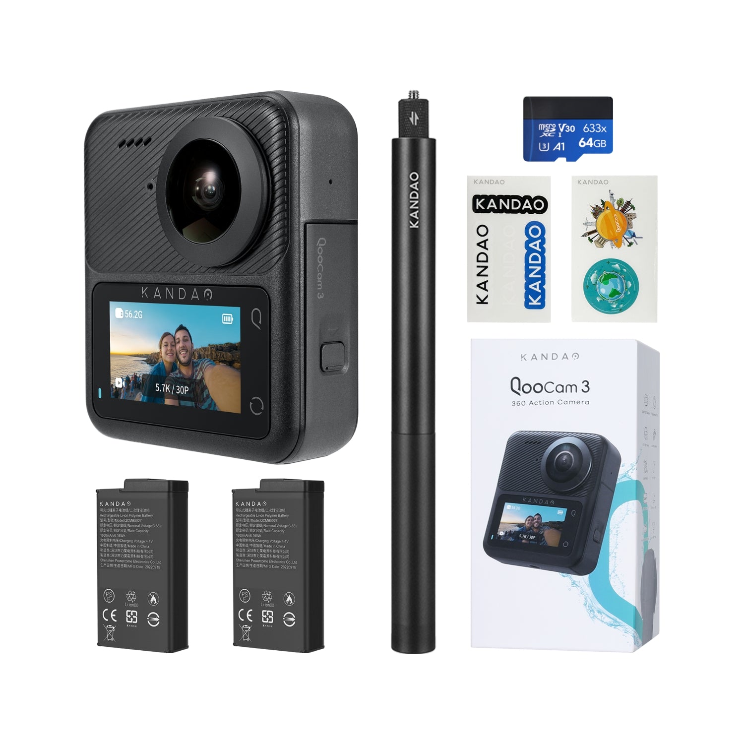 市場買付手軽に3D撮影してシェアできるKandao「QooCam EGO」 アクションカメラ・ウェアラブルカメラ